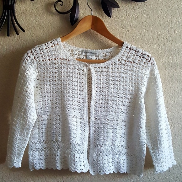 💐CROCHET KNIT SWEATER SUPER CUTE! {XS} NWOT - Picture 5 of 5